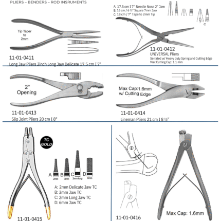 Pliers- Benders - Rod Instruments