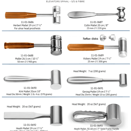 Orthopedic Mallets & Elevators Spinal S/s & Spinal